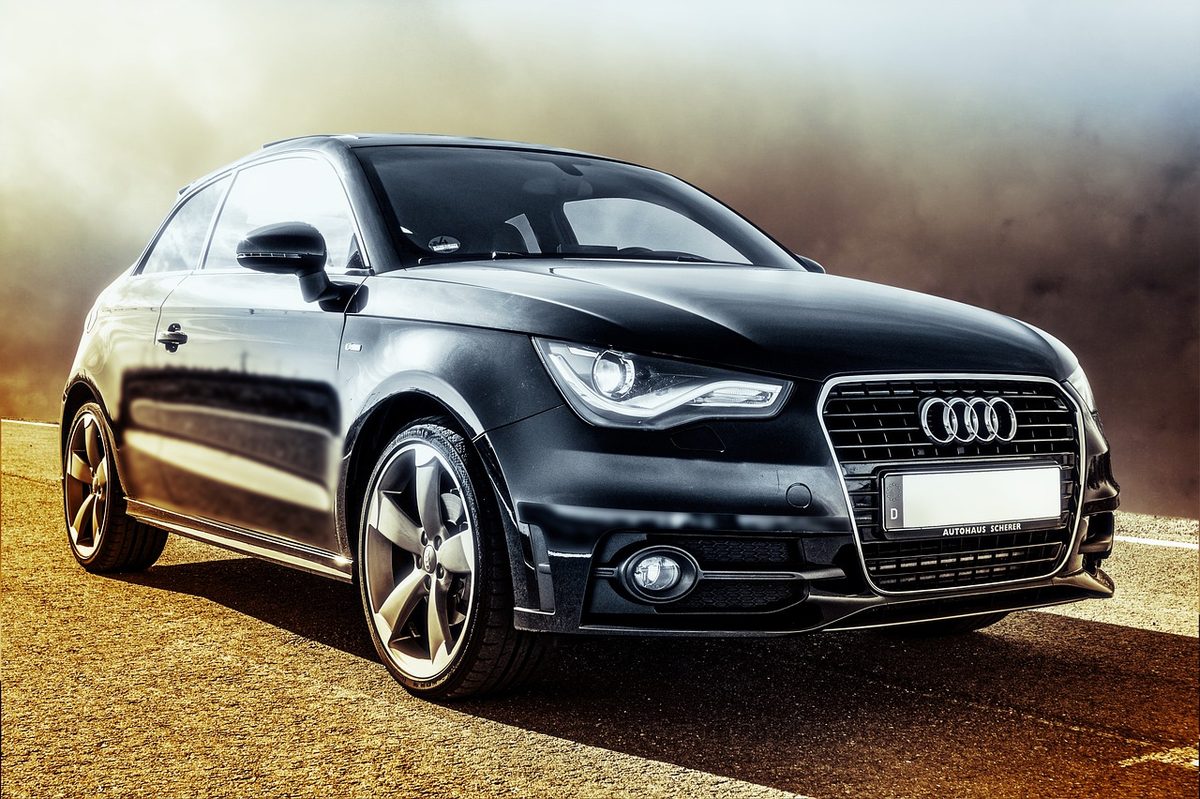 Black sports saloon