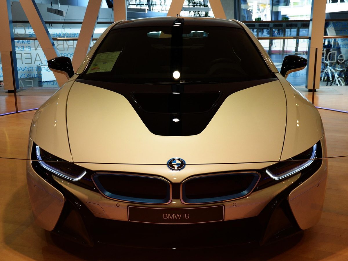 Gold and black sports coupe