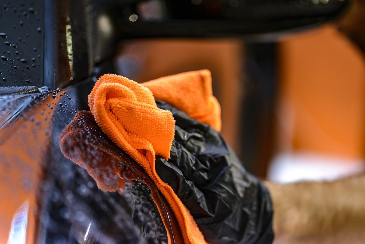 Detailing towels and supplies